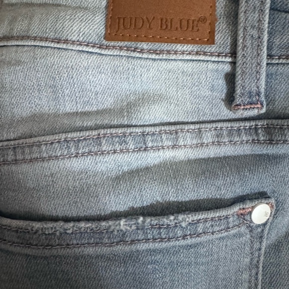 Judy Blue Naomi Braided Waist Light Wash Women's Denim Shorts High Waist Size M - Picture 11 of 13